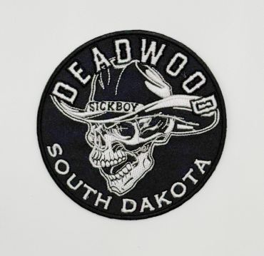 Round Cowboy Skull Patch