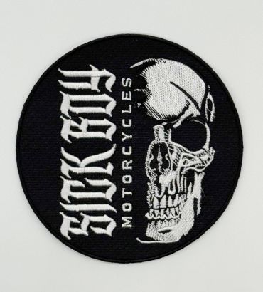 Round Faded Skull Patch