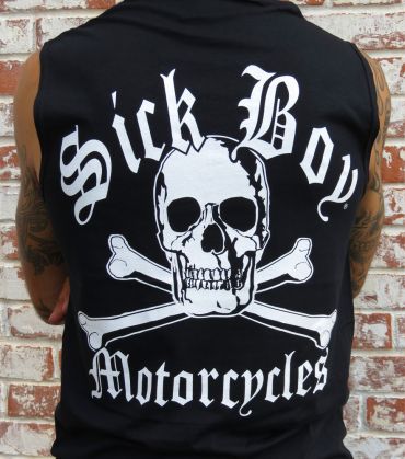 Sick Boy Black "I am a Sick Boy" Men's Sleeveless Biker T-shirts
