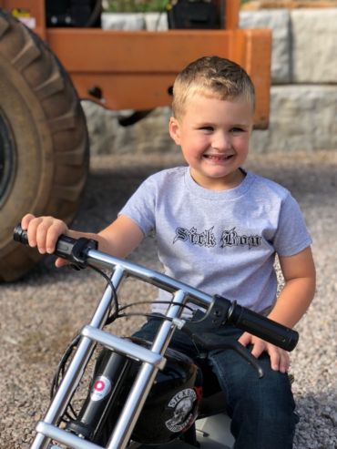 Kids Grey Sick Boy Tee