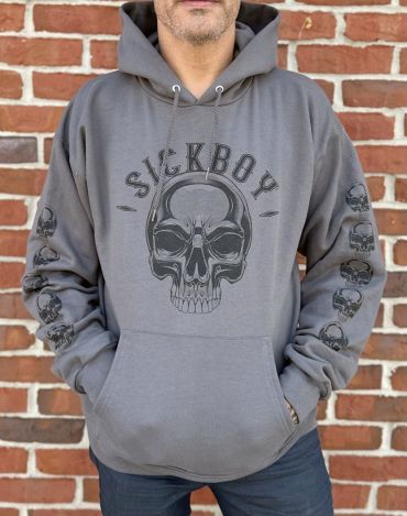 Sick Boy Black Skull Pullover Hoodie