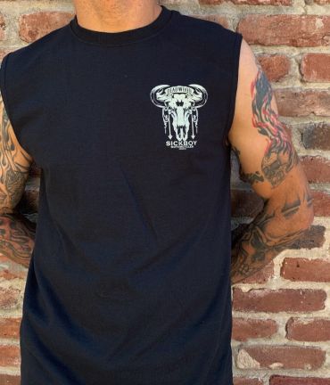 Deadwood Buffalo Skull Sleeveless 