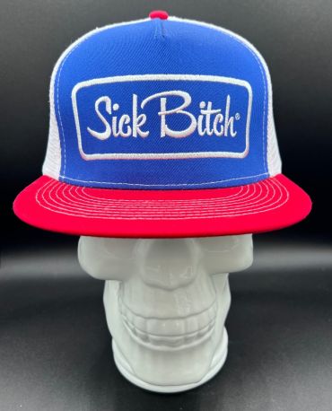 Sick Bitch R/W/B Flat snapback