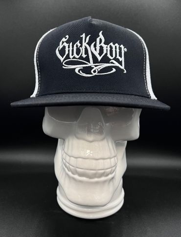 Flat Sick Boy Black/White Snapback Cap