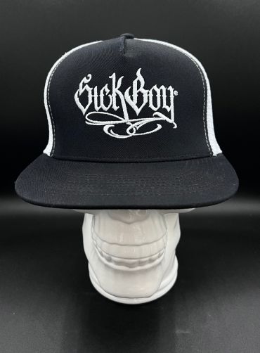 Flat Sick Boy Black/White Snapback Cap