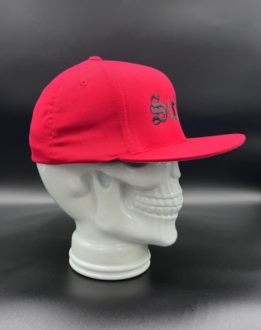 Red 99 Flat Fitted Hat