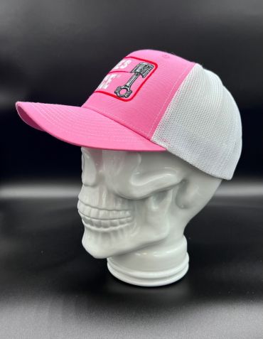 Curved Sickies Garage Pink/White Snapback Hat