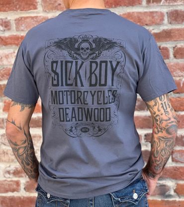 Grey Deadwood Wings Tee
