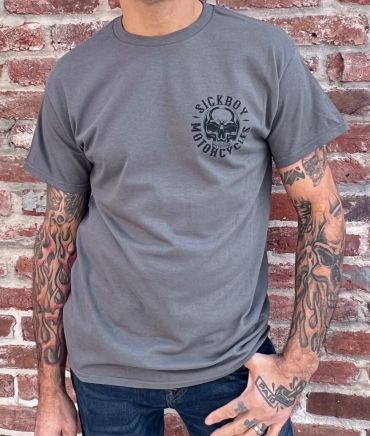 Sick Boy Black Skull Tee