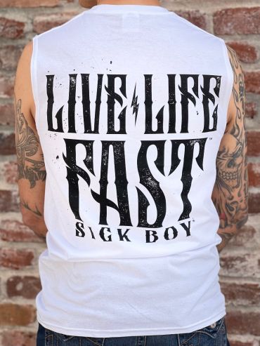 White Lightning Skull Sleeveless