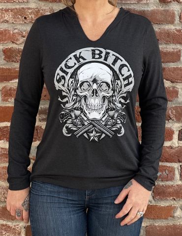 Sick Bitch Gun Long Sleeve With Hood