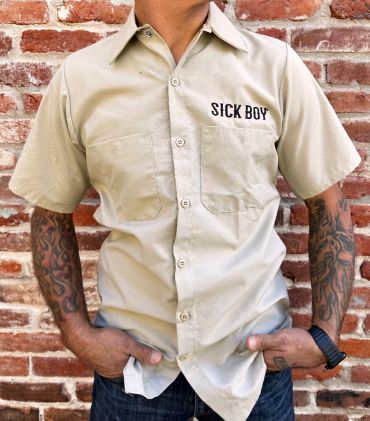 Sick Boy Tan Skull Work Shirt