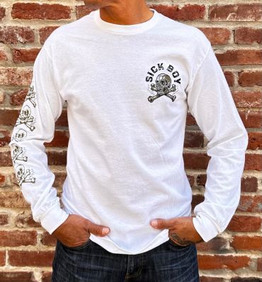 White Tan Skull Long Sleeve 