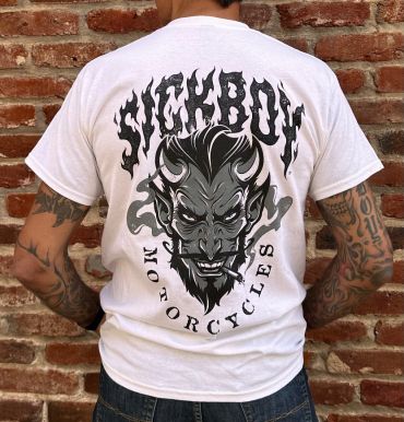 White Sick Boy Devil Tee 