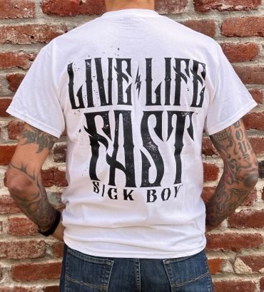 White Lightning Skull tee