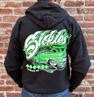 Green Sickies 54 Car Zipper Sweat