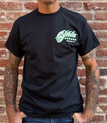 Green Sickies Garage 54 Car Tee