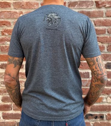 Blue Indian Fitted Tee