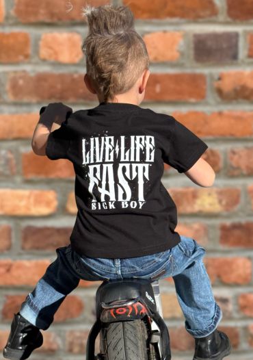 Kids Lightning skull tee