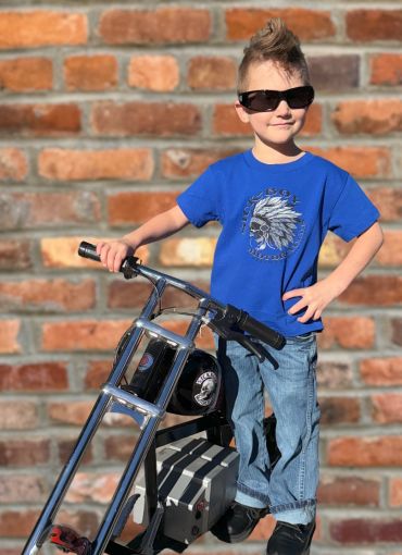 Kids Blue Indian Tee