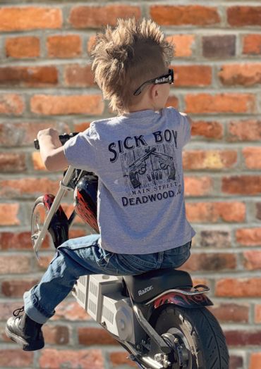 Kids Grey Rodeo Tee