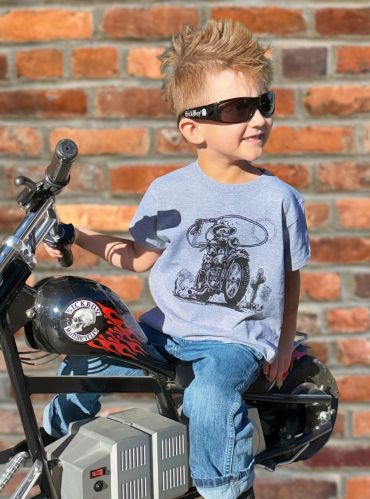 Kids Grey Rodeo Tee