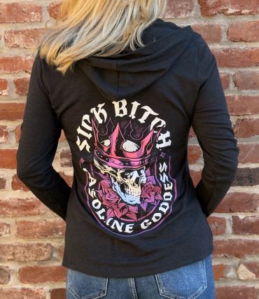 Gasoline Goddess Long Sleeve With Hood