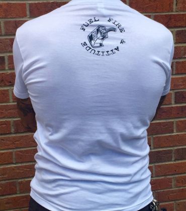 White Fuel Fire V-Neck
