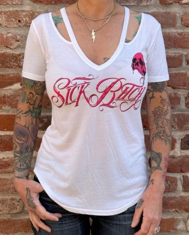 Ladies White Strappy Tank