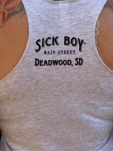 Ladies White Gun Tank