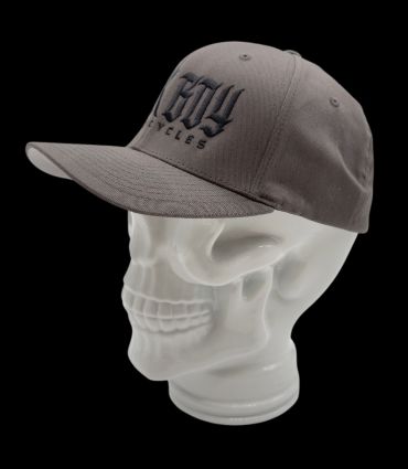 Charcoal Faded Fitted Hat