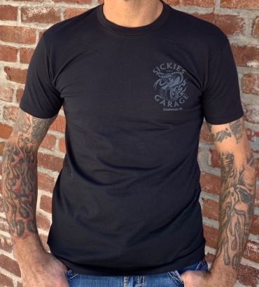 Black Sickies Garage Cobra Tee