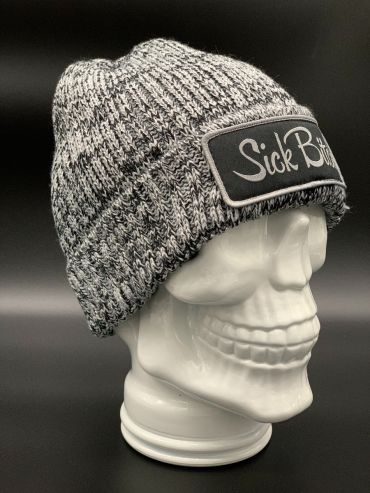 Sick Bitch Heather Black Knit Hat