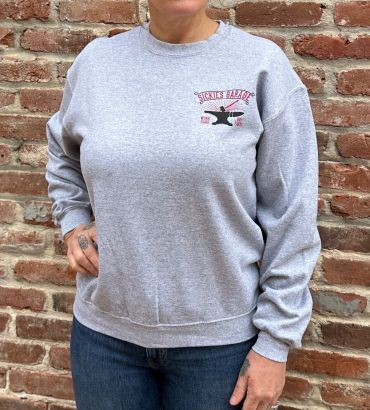 Heather Grey Work Hard Crew Sweat