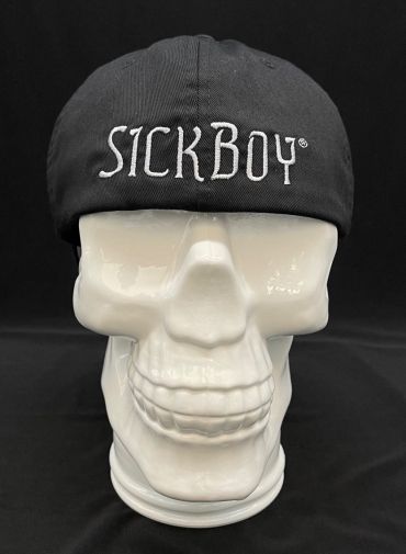 Sick Boy Black Cap with Skull and Bones