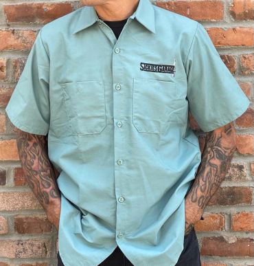 Green Sickies Garage Work Shirt