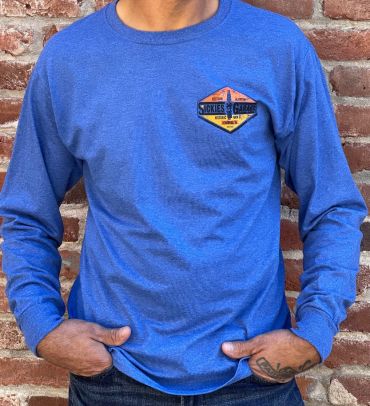 Sickies Garage Blue Spark Plug Long Sleeve
