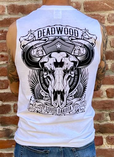 White Buffalo Skull Sleeveless