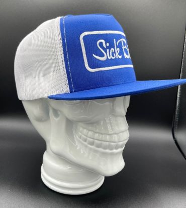 Ladies Blue Sick Bitch Flat Snapback