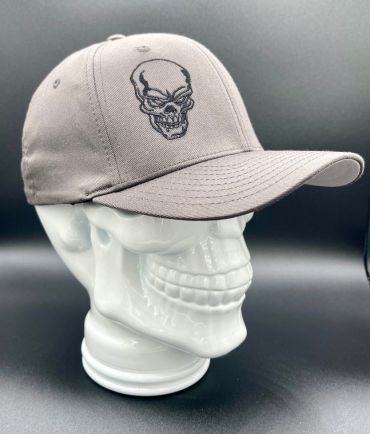 Grey Skull Flex Fit Cap