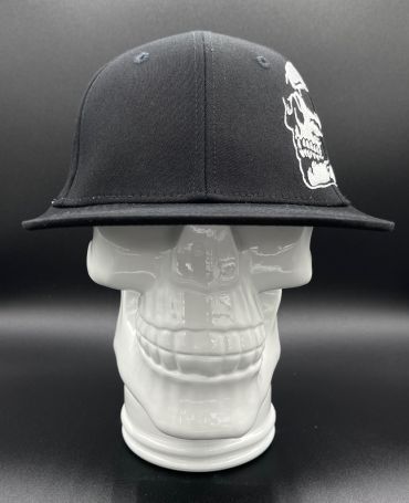 Flat Side Skull Fitted Cap