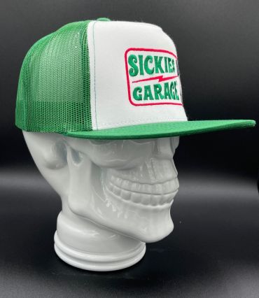 Green Sickies Garage Piston Flat Snapback