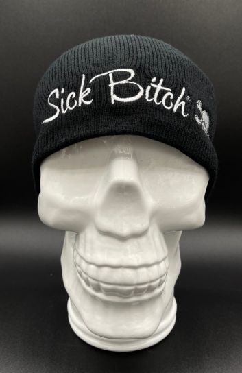 Sick Bitch Black Knit Cap