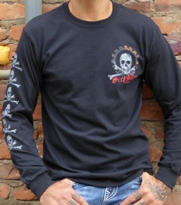 Sick Boy Motorcycles Men’s black Sick Boy Anniversary Long Sleeve T-shirt