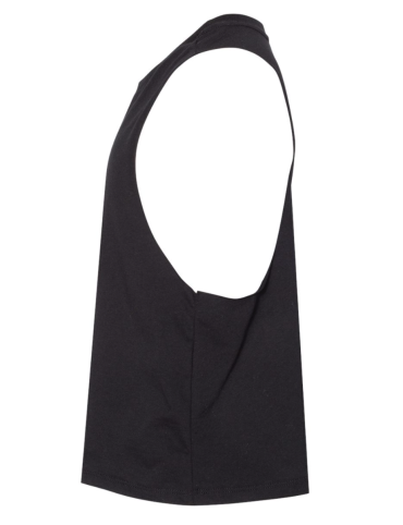 Ladies Sick Bitch scroll crop tank