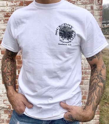 Sick Boy White Indian T-Shirt - back