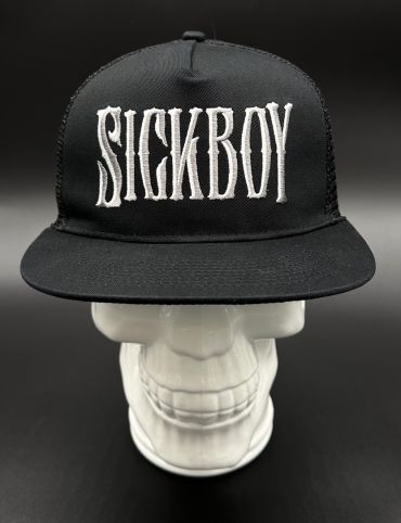 Sick Boy Flat Lightning Skull Snapback Hat