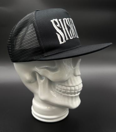 Sick Boy Flat Lightning Skull Snapback Hat