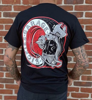 Sickies Garage Rat tee