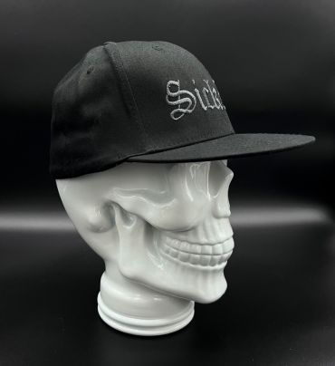 Sick Boy Red Flix Fit Cap with Skull and Bones | SICK BOY MOTORCYCLES